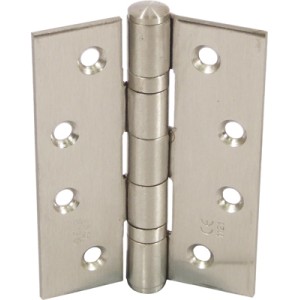 Ball Bearing Door Hinges - 102 x 76mm - Satin Stainless Steel (Pack of 3)